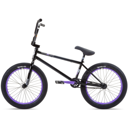 Велосипед BMX  Stolen Sinner FC XLT LHD 20" Черный-фиолетовый 2021