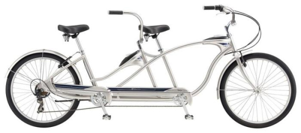 Городской велосипед Schwinn Tango Tandem 26" Silver 2020