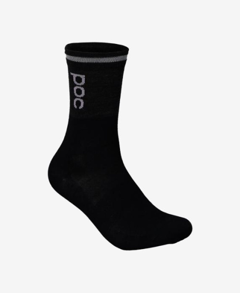 Носки велосипедные POC Thermal Sock, Sylvanite Grey/Uranium Black, S