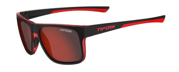 Очки Тifosi Swick Satin Black/Crimson с линзами Smoke Red