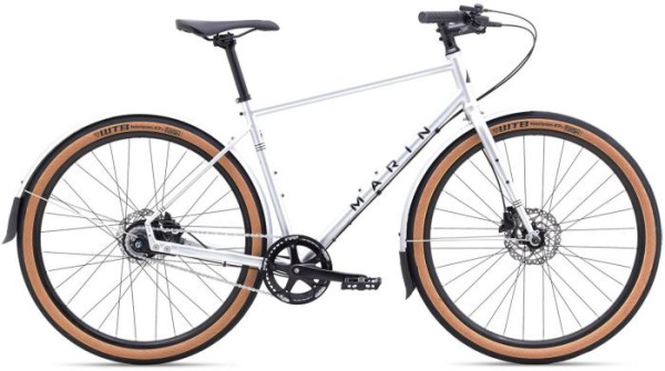 Городской велосипед Marin Muirwoods RC 27,5" Gloss Silver/Black 2020