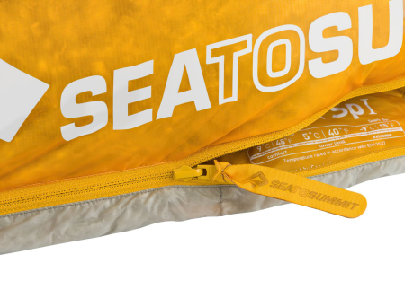 Спальный мешок Spark SpI (9/5°C), 183 см - Left Zip, Light Gray/Yellow от Sea to Summit 2019