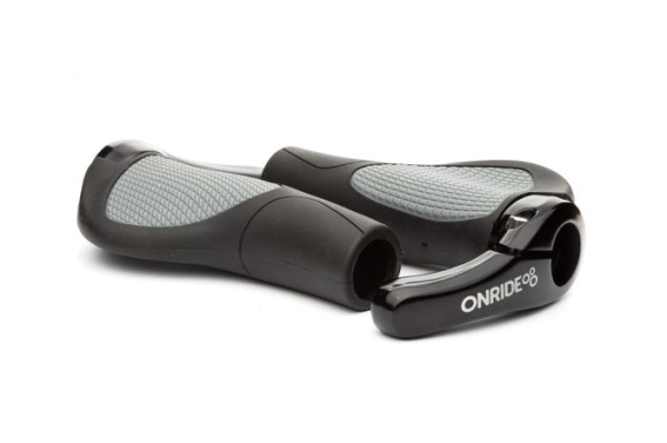 Ручки руля ONRIDE HornGrip70. Чорний/Сірий