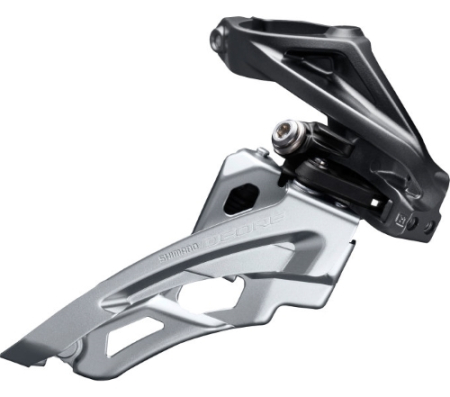 Переключатель передний Shimano FD-M6000-H DEORE 3X10, HIGH CLAMP, SIDE SWING, FRONT-PULL, хомут