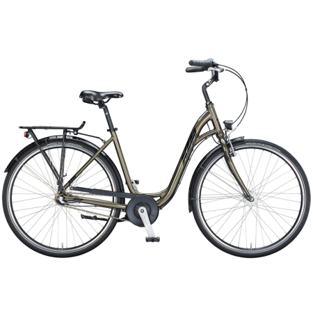 Городской велосипед KTM City Fun 28" зеленый (черный) 2021 