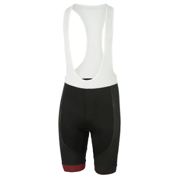 Велошорты Ghost Performance Evo c лямками, Черно-красный