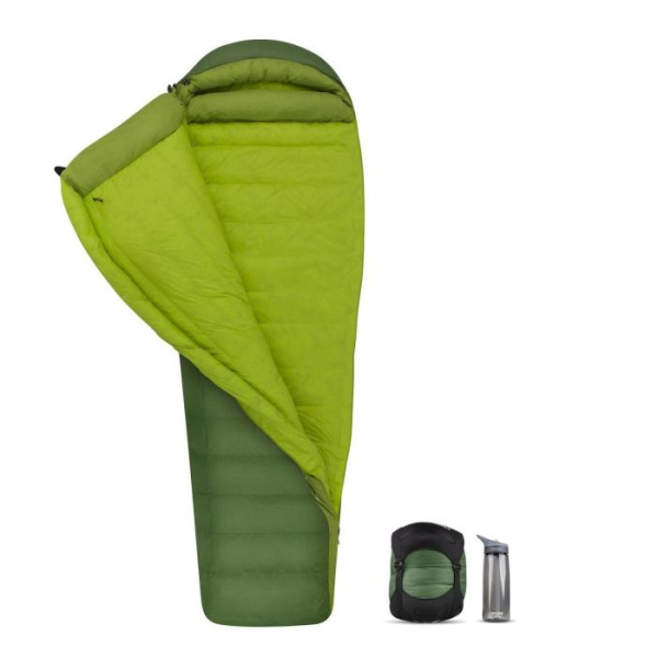 Спальный мешок Ascent AcII (-4/-10°C), 198 см - Left Zip, Moss/Spruce от Sea to Summit