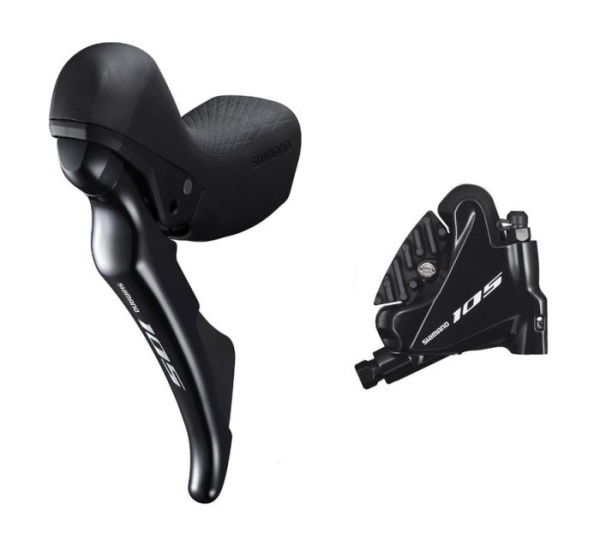 Гальмо гідравл диск SHIMANO для шосе R7020 105, заднє (права ручка, каліпер, гідроліния 1700мм)