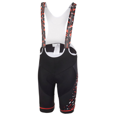 Велошорты Ghost Factory Racing Bib Shorts, Черно-красно-белый