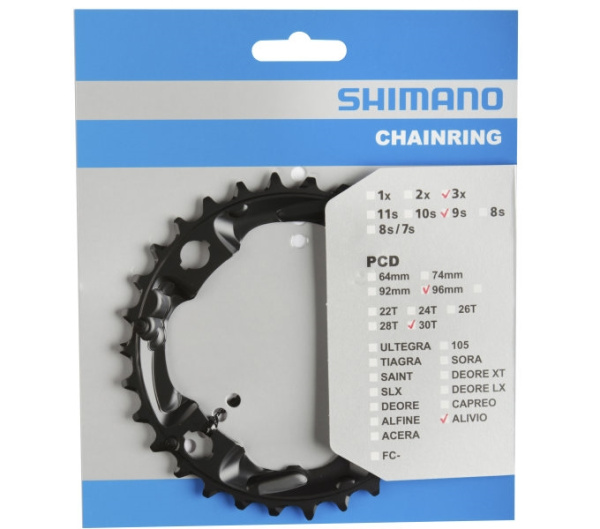 Зірка шатунів Shimano FC-M4000 ALIVIO, 30зуб. 9-швидк