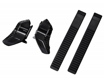 Замки + ремешки Shimano для велотуфель, Черный