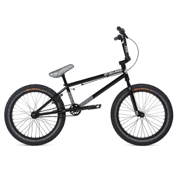 Велосипед BMX Stolen Overlord 20" Black w/Reflective Grey 2020