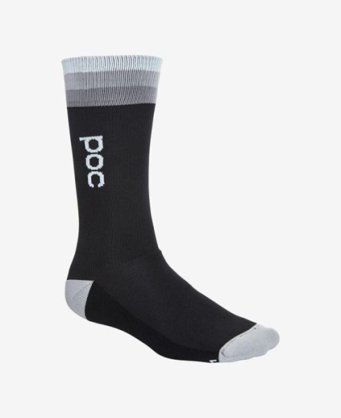 Носки велосипедные POC Essential Mid Length Sock, Uranium Multi Black, L