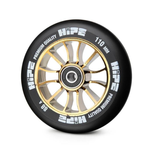 Колесо для трюкового самоката Hipe H01 110 мм, Glod/Black