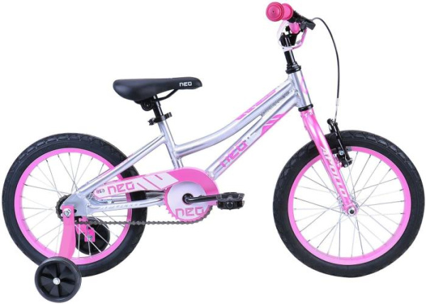 Детский велосипед Apollo Neo girls 16" розовый/белый