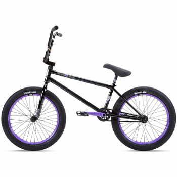 Велосипед BMX  Stolen Sinner FC XLT LHD 20" Черный-фиолетовый 2021