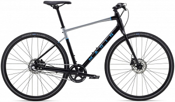 Городской велосипед Marin Presidio 1 28" Gloss Black/Charcoal/Cyan 2020