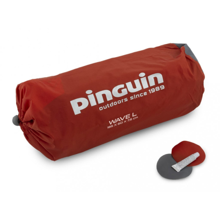 Надувной коврик Pinguin Wave L, 185x60x7.5см, Orange