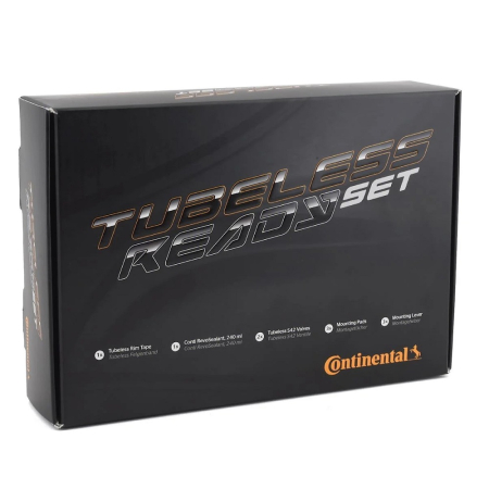 Бесскамерный набор Continental 27mm (лента, ниппель, клей)