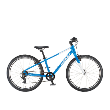 Детский велосипед KTM Wild Cross 24" голубой (белый), 2021