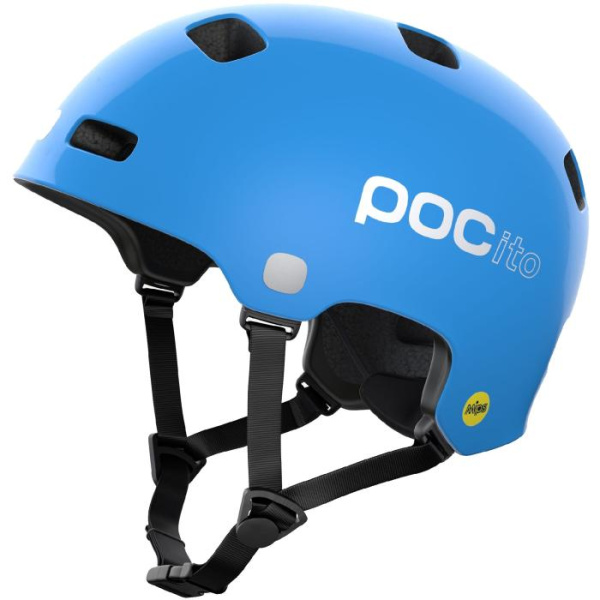 Детский велошлем POC POCito Crane MIPS Fluorescent Blue, XS/S