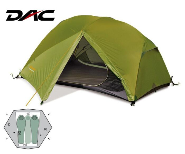 Палатка двухместная Pinguin Aero 3 DAC, Green