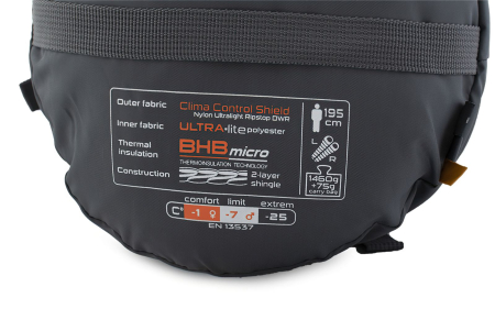 Спальный мешок Pinguin Topas (-1/-7°C), 185 см - Right Zip, Grey 2020