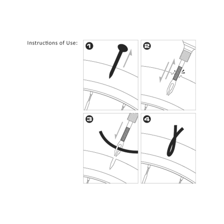 Ремкомплект для бескамерных покрышек Birzman Tubeless Repair Kit