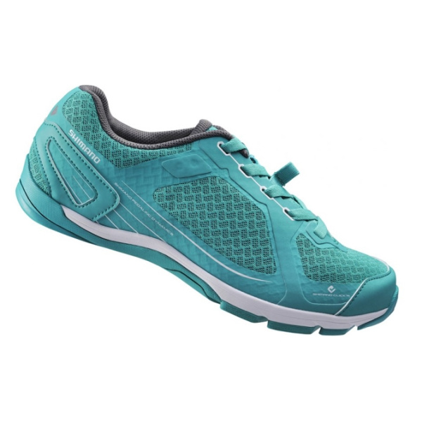 Велотуфли женские Shimano CW41 G, Зеленый