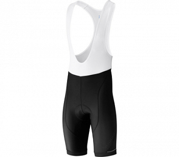 Велошорты Shimano Aspire с лямками, Черный