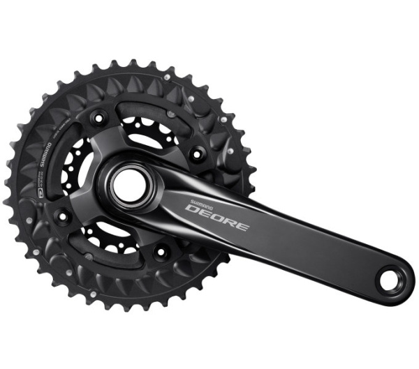 Шатуны Shimano FC-M6000-3 DEORE, Hollowtech II 175мм 40x30x22 без каретки