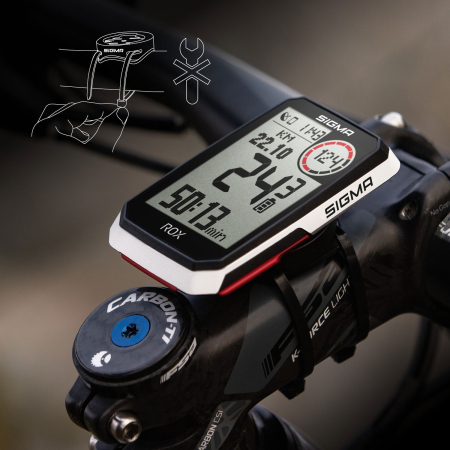 Велокомпьютер ROX 4.0 White HR Set Sigma Sport