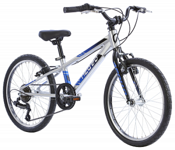 Детский велосипед Apollo NEO 6s boys 20", Brushed Alloy / Black / Blue Fade