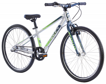 Детский велосипед Apollo NEO 3i boys 24", Brushed Alloy / Slate / Lime Green Fade