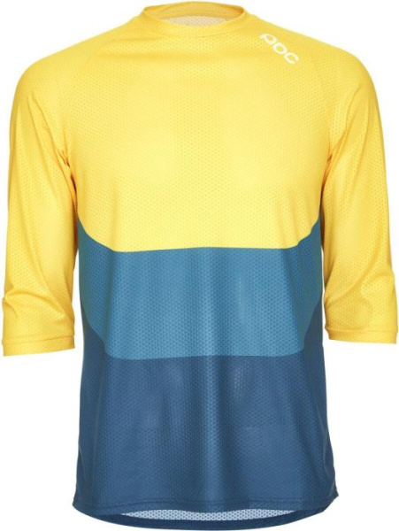 Велоджерси POC Essential Enduro 3/4 Light Jersey, Sulphite Multi Yellow, XL,