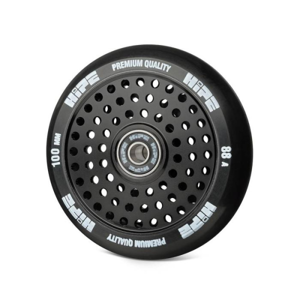 Колесо для трюкового самоката Hipe H20 Hollow 100 мм, Black/Black