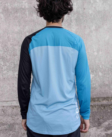 Джерси POC MTB Pure LS Jersey, Uranium Black/Basalt Blue/Lt Basalt Blue, S